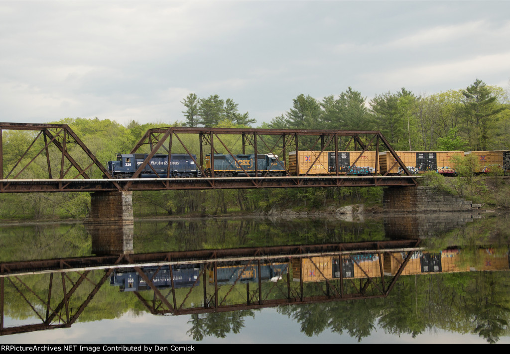 BM 326 Leads L054-16 over the Androscoggin River